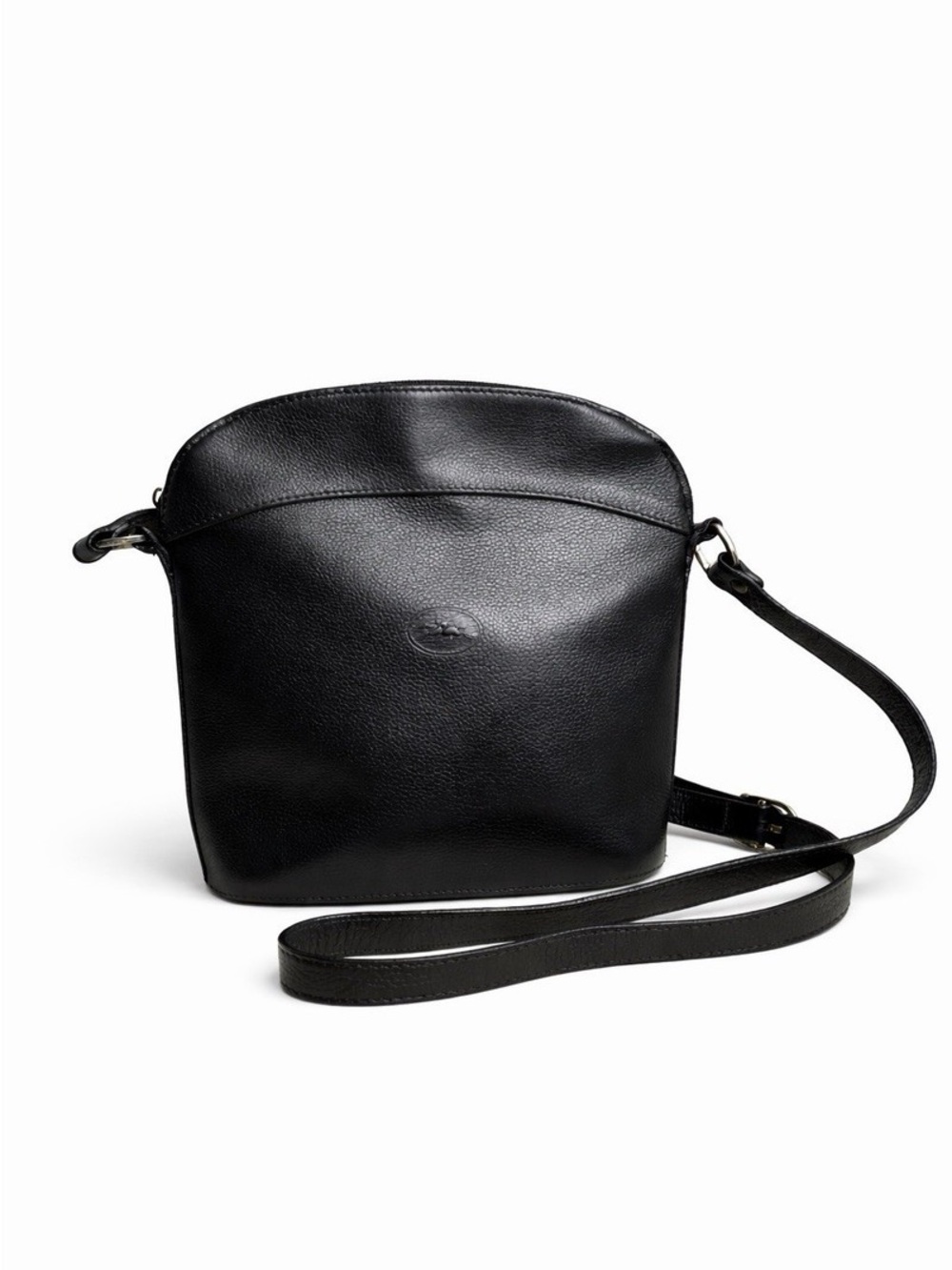 Vintage Longchamp Le Foulonné Pebbled Leather Crossbody Bag Made in France